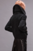 R13 High Neck Shrunken Cardigan Sweater - Washed Black - Thumbnail 3