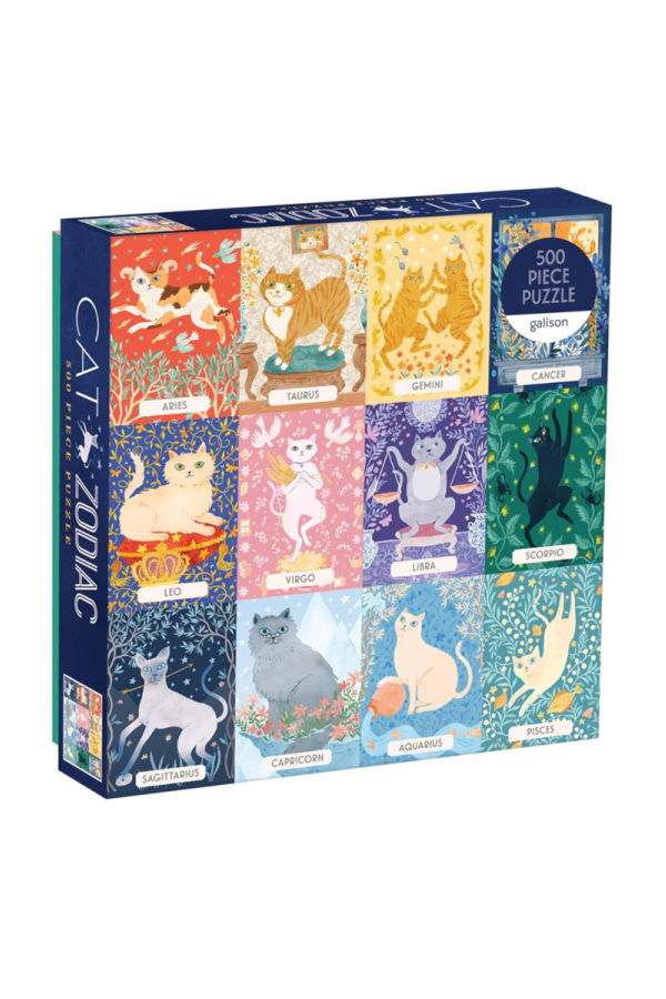 Galison Cat Zodiac Puzzle - 500 Piece