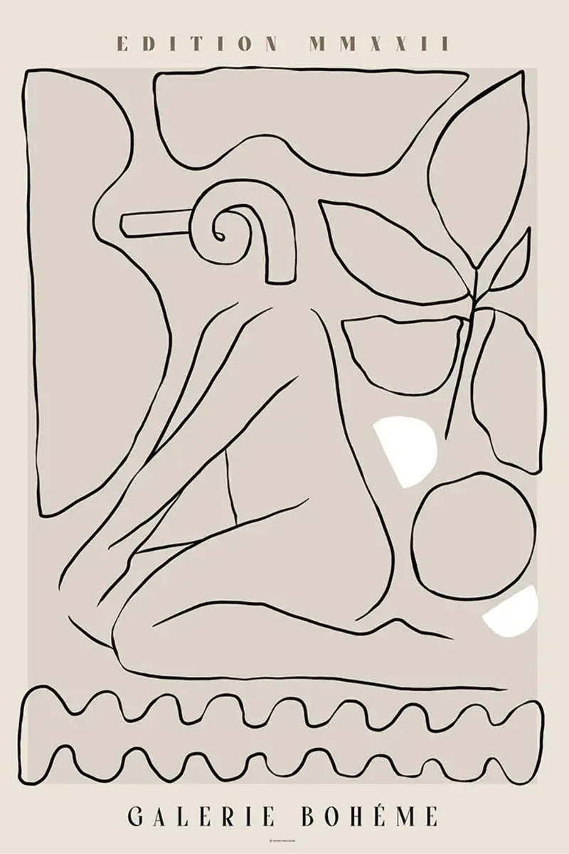 Paper Provision Galerie Boheme IV Print Paper Provision Galerie Boheme IV Print