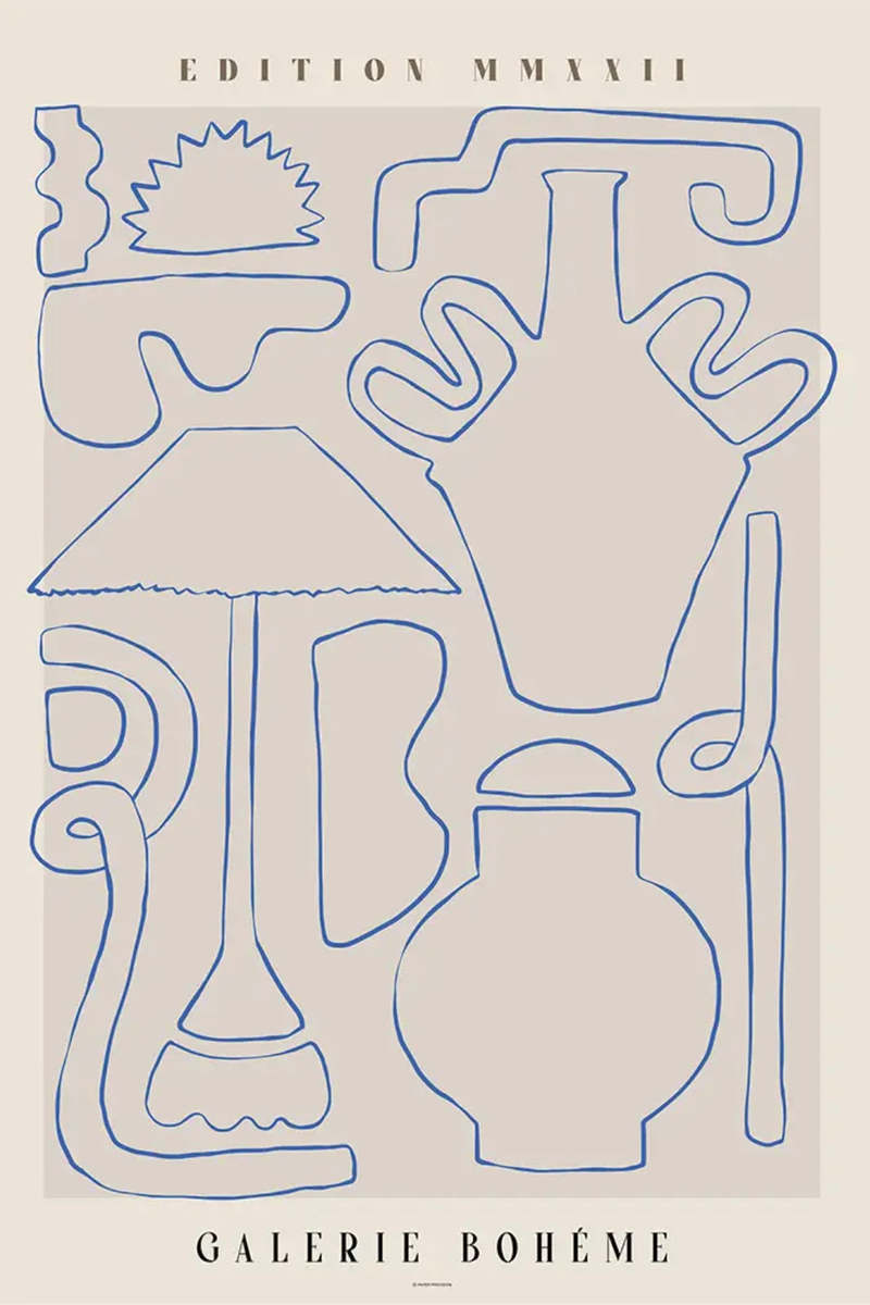 Paper Provision Galerie Boheme VII Print Paper Provision Galerie Boheme VII Print