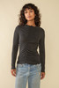 NLT Holloway Asymmetrical Shirred Mock Neck Top - Thumbnail 1