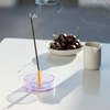 Block Design Duo Tone Glass Incense Holder - Thumbnail 1