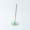 Block Design Duo Tone Glass Incense Holder - Thumbnail 2