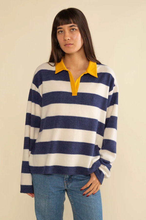 NLT Striped Rugby Polo Shirt