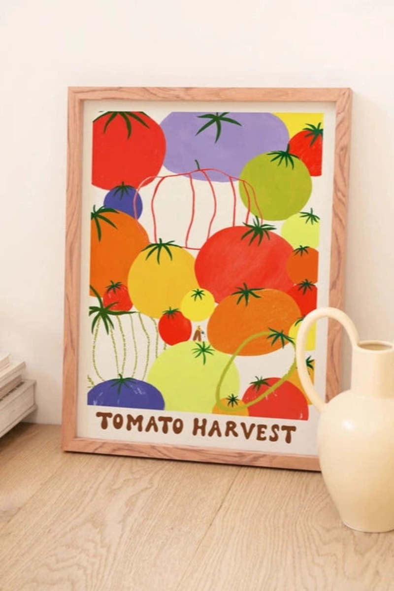 Little Black Cat Illustrated Goods Tomato Harvest Art Print Little Black Cat Illustrated Goods Tomato Harvest Art Print