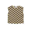 KIDS Main Story Rib Tank - Lemongrass Check - Thumbnail 1