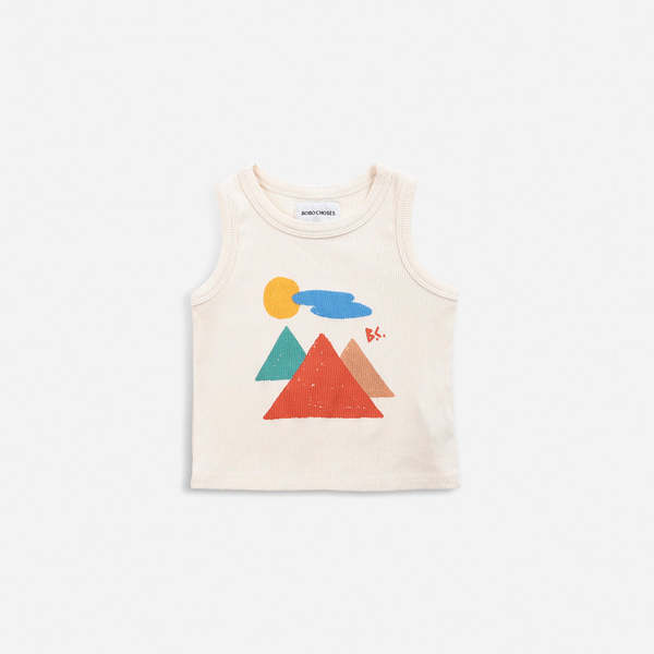 Bobo Choses Landscape Baby Tank Top - Off-White