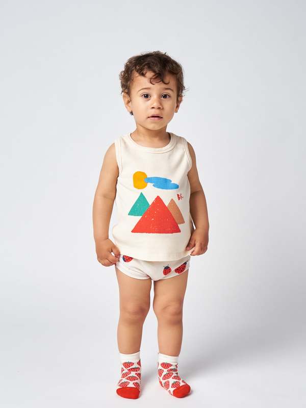 Bobo Choses Landscape Baby Tank Top - Off-White
