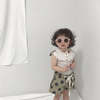 KIDS Nunu Biel Ruffled Tank - Alabaster - Thumbnail 1