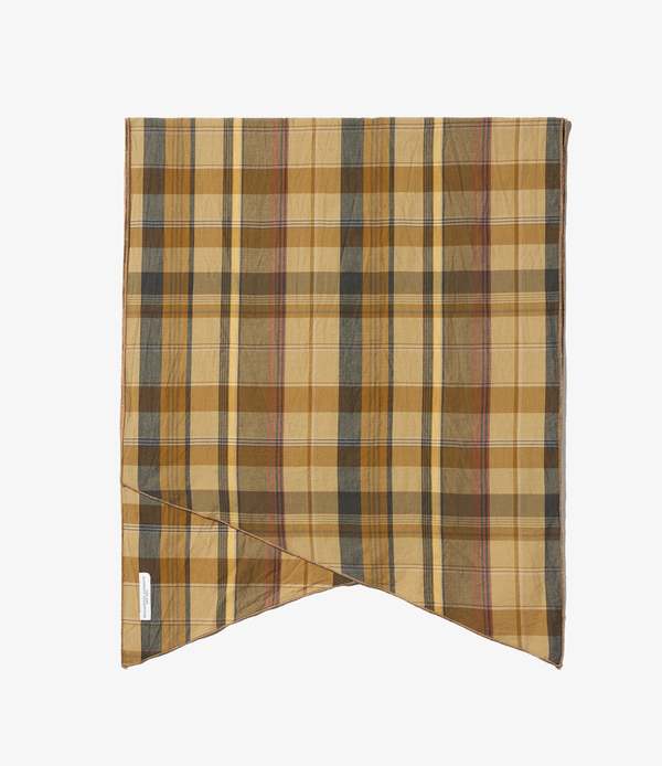 Engineered Garments Long Scarf - Olive Cotton Madras Plaid