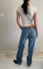Levi's 501 Boyfriend Button Fly Jeans - Light Wash - Thumbnail 5