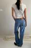 Levi's 501 Boyfriend Button Fly Jeans - Light Wash - Thumbnail 8
