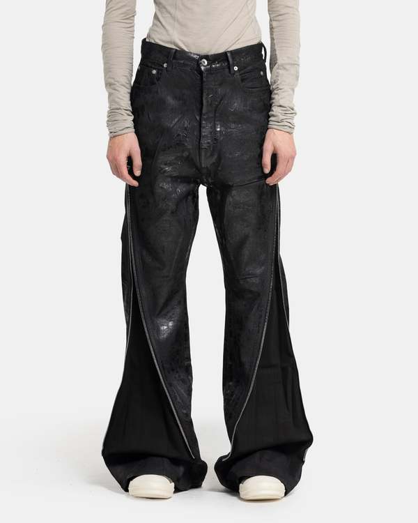 Rick Owens Denim Bolan Banana Jeans - Black | Garmentory
