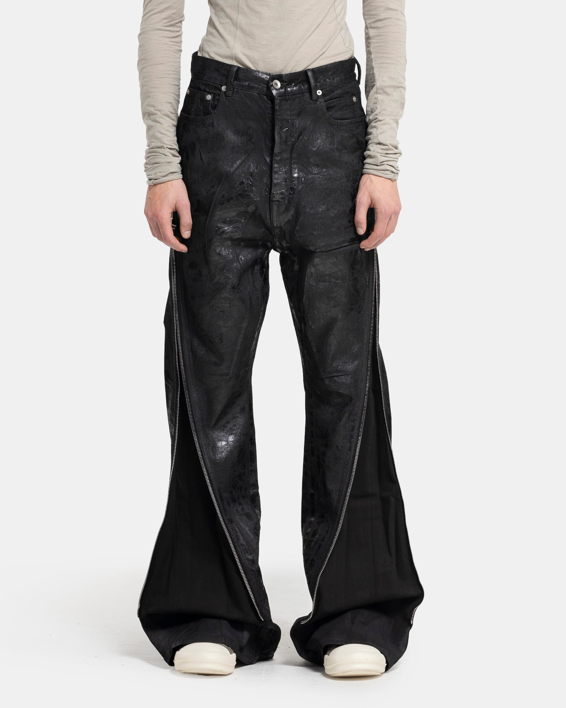 Rick Owens Denim Bolan Banana Jeans - Black | Garmentory