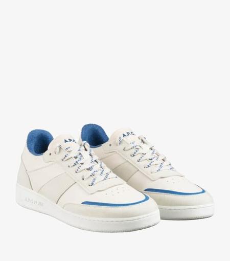 A.P.C. Two-tone Synthetic Leather Plain Sneakers