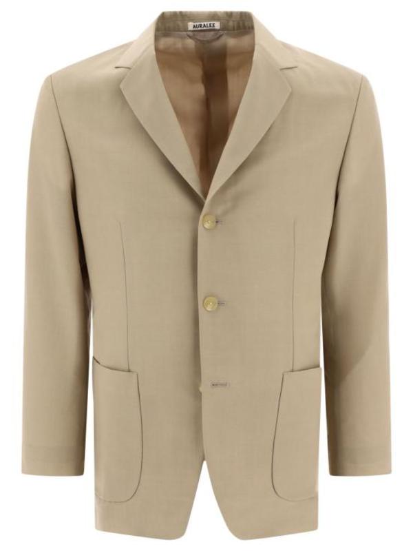 Auralee Jacket - Gray Beige