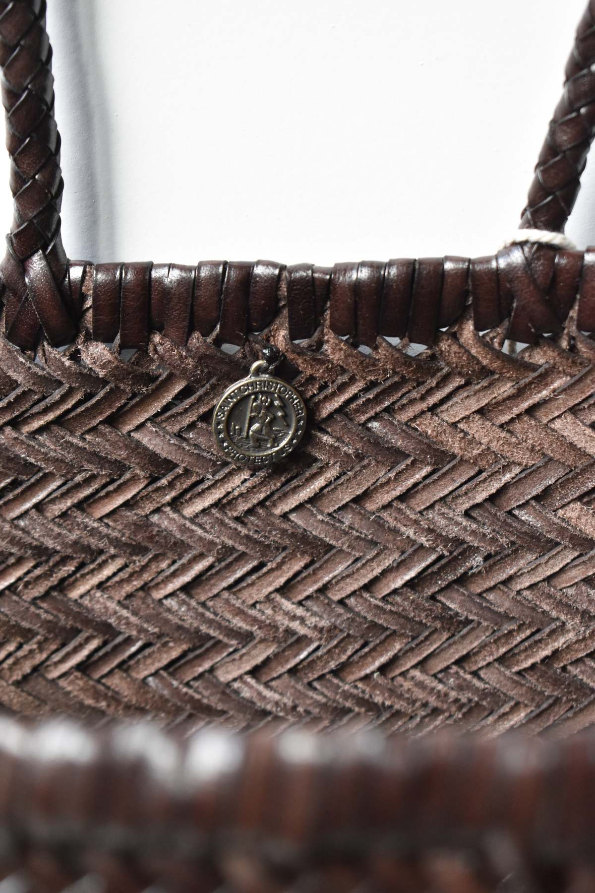 Dragon Diffusion Bamboo Triple Jump Basket Bag - Dark Brown | Garmentory