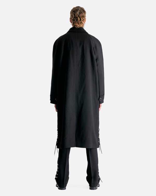 Namacheko Nuku Overcoat - Black Stripe | Garmentory