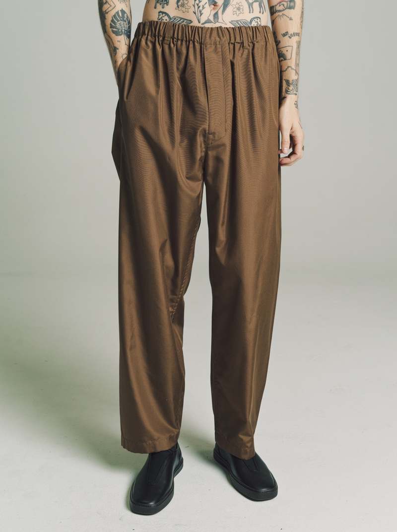 Lemaire Relaxed Pants - Dark Tobacco Lemaire Relaxed Pants - Dark Tobacco