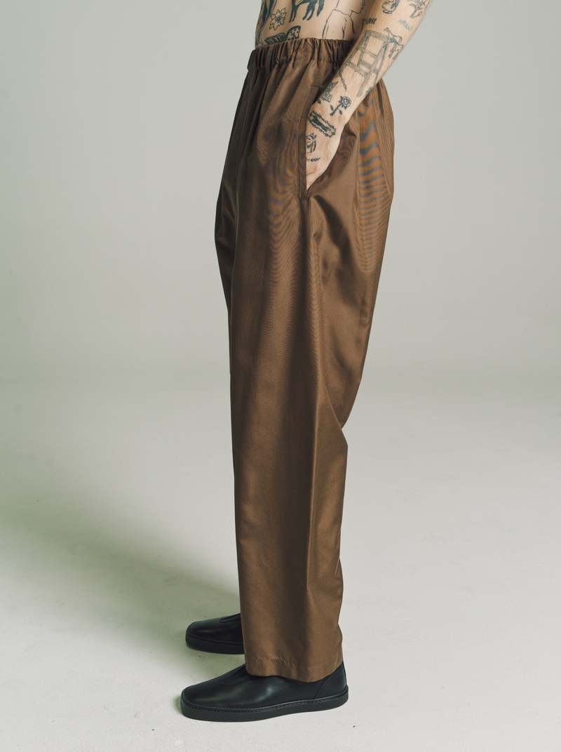 Lemaire Relaxed Pants - Dark Tobacco Lemaire Relaxed Pants - Dark Tobacco