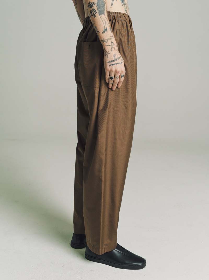 Lemaire Relaxed Pants - Dark Tobacco Lemaire Relaxed Pants - Dark Tobacco