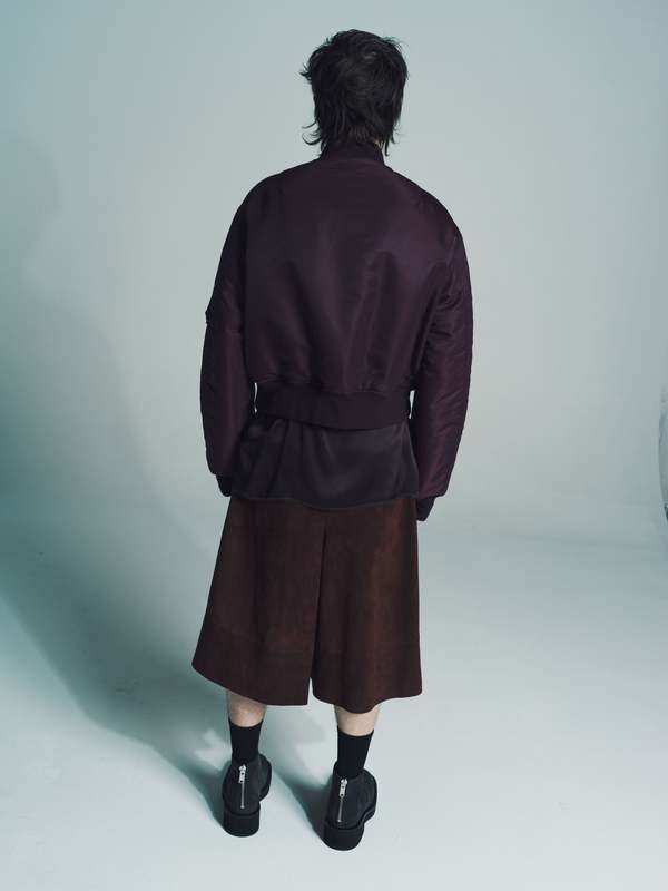 TAKAHIROMIYASHITA The Soloist. Two-Way Cropped Bomber Jacket