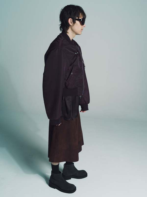 TAKAHIROMIYASHITA The Soloist. Two-Way Cropped Bomber Jacket