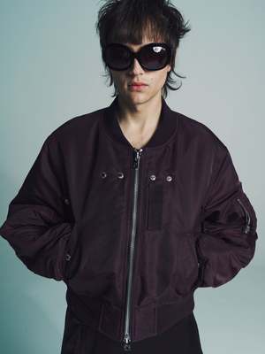TAKAHIROMIYASHITA The Soloist. Two-Way Cropped Bomber Jacket