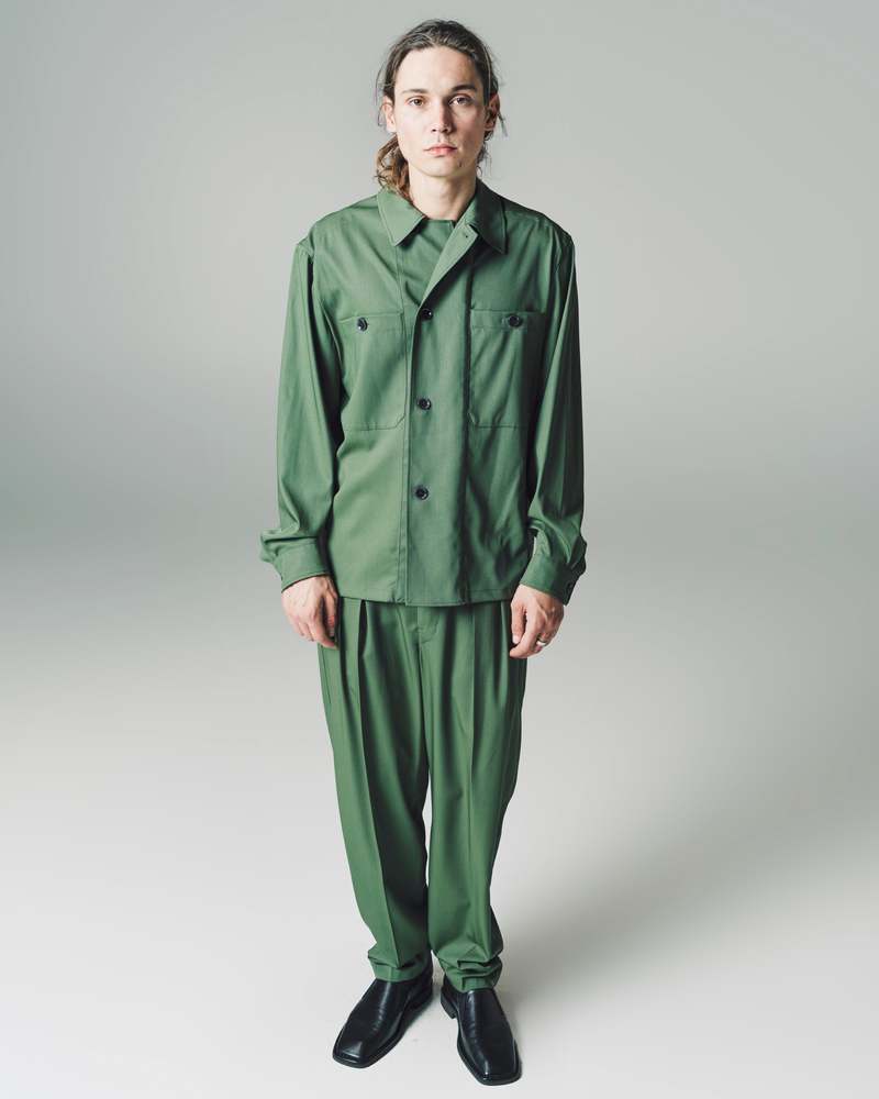 ジャケット・アウター LEMAIRE LIGHT FELTED WOOL LONG OVERSHIRT Lemaire FELT WOOL JACKET | REVERSIBLE