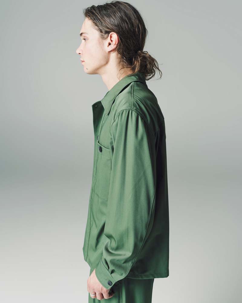 ジャケット・アウター LEMAIRE LIGHT FELTED WOOL LONG OVERSHIRT Lemaire Flap Pocket Wool Overshirt, $700 | Nordstrom | Lookastic