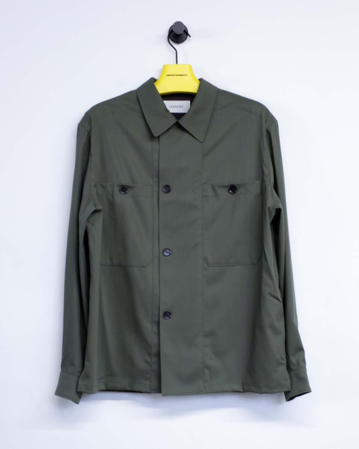 Lemaire Soft Military Overshirt - Smoky Green | Garmentory