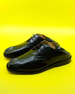 Our Legacy Collapsing Consultant - True Dye Black Leather | Garmentory