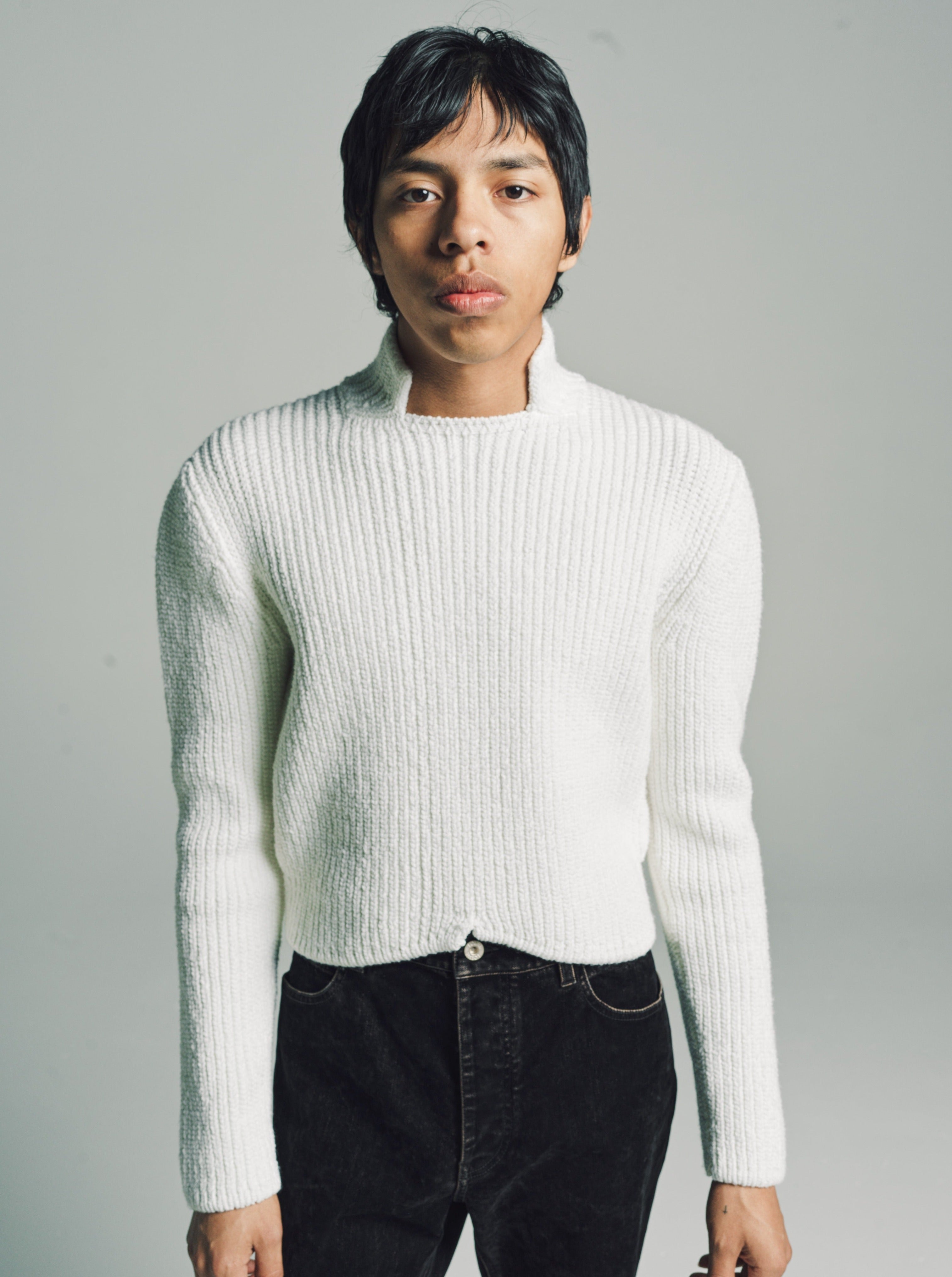 LOEWE High Neck Sweater - White | Garmentory