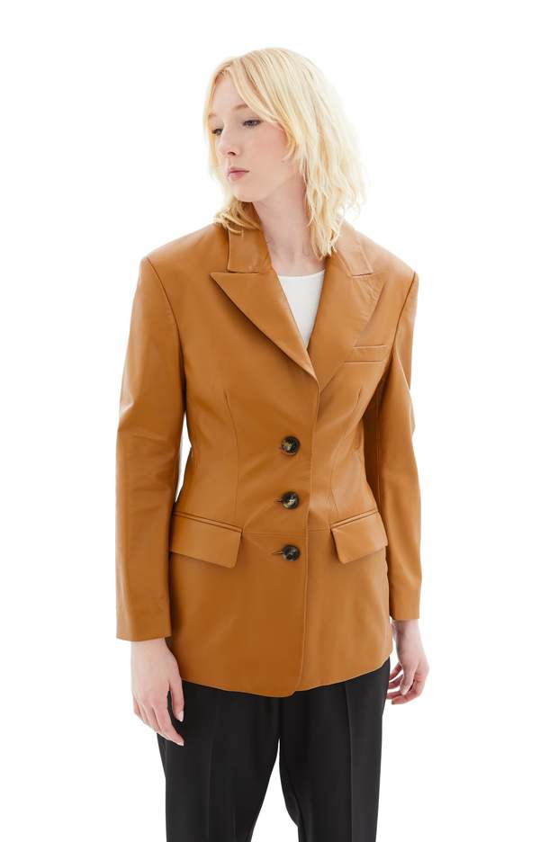 Marni Leather Jacket - Brown