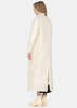 Elena Dawson Cream Cotton Coat - Cream - Thumbnail 2
