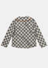 COMMUN'S Checkered-Style Shirt - Grey/White - Thumbnail 2