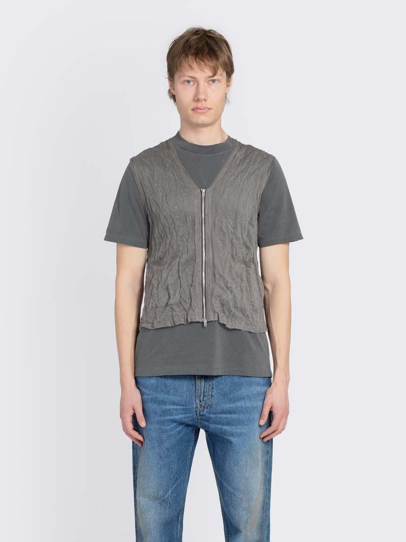 トップス Our Legacy Ice Grey Cable Vest 48 Our Legacy Ice Grey Cable Vest 48 トップス