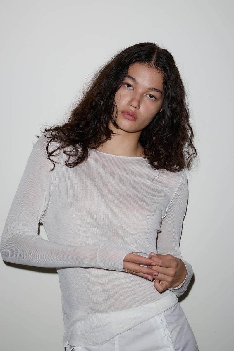 Deiji Studios Knit Long Sleeve - Off White Deiji Studios Knit Long Sleeve - Off White
