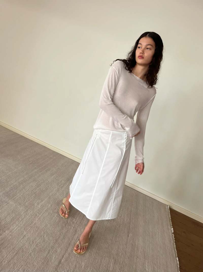 Deiji Studios Knit Long Sleeve - Off White Deiji Studios Knit Long Sleeve - Off White