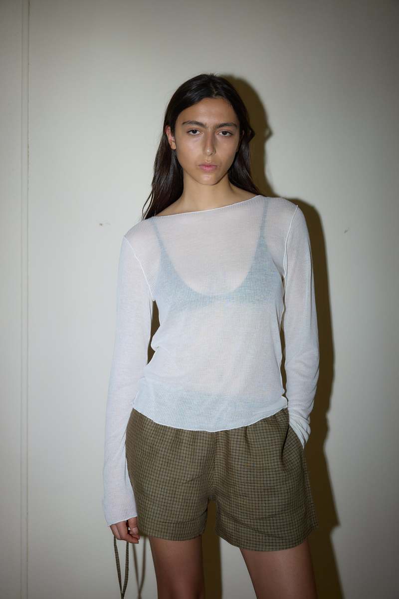 Deiji Studios Knit Long Sleeve - Off White Deiji Studios Knit Long Sleeve - Off White