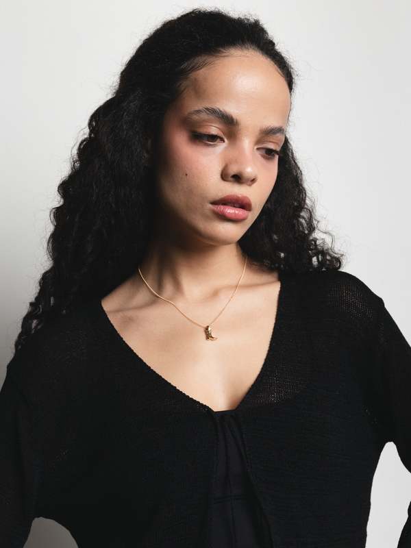 Wolf Circus Cowboy Boot Necklace - Gold