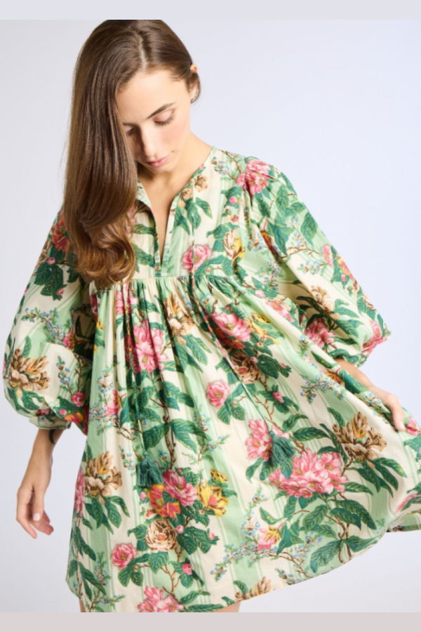 Mille Daisy Dress - Garden Stripe