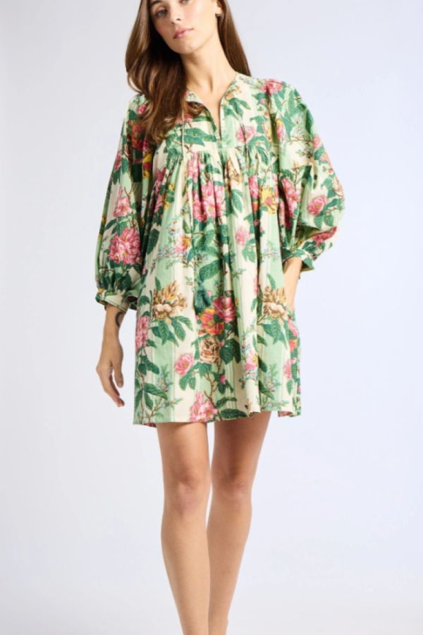 Mille Daisy Dress - Garden Stripe