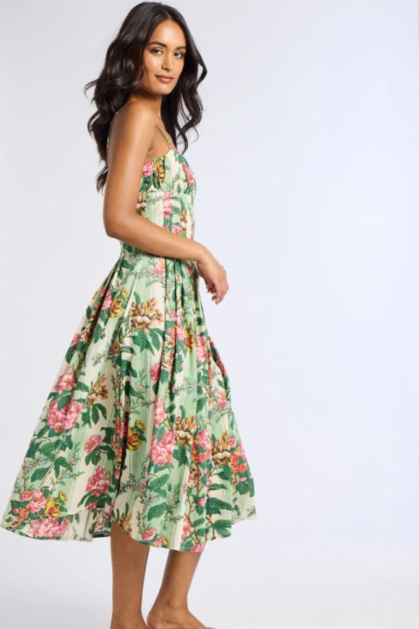 Mille Tully Dress - Garden Stripe