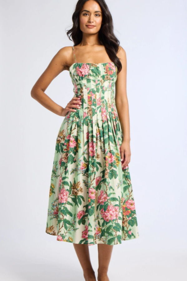 Mille Tully Dress - Garden Stripe