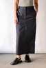 Tibi Crispy Nylon Maxi Skirt - Navy - Thumbnail 5