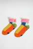 Verloop Kaleidoscope House Socks - Golden Olive Cobalt - Thumbnail 2