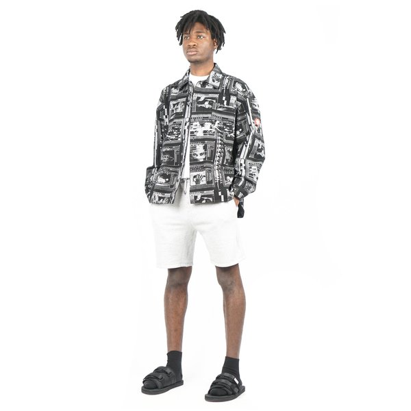 FRAME-PRINTED-SHIRT-JACKET- 