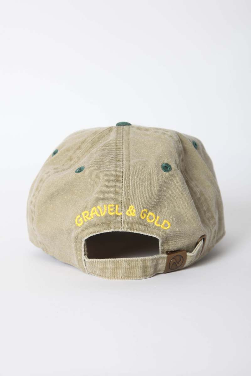 Gravel & Gold Poppy Cap - Two Tone Green