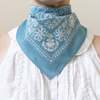 Last Chance Textiles Rosey Bandana - Faded Blue - Thumbnail 3